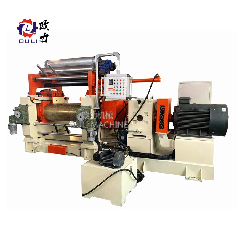 Top Safety Silicone Rubber Two Roll Mixing Mill, Soft Material Automatic Two Roll Mill, Open Mixer Machine