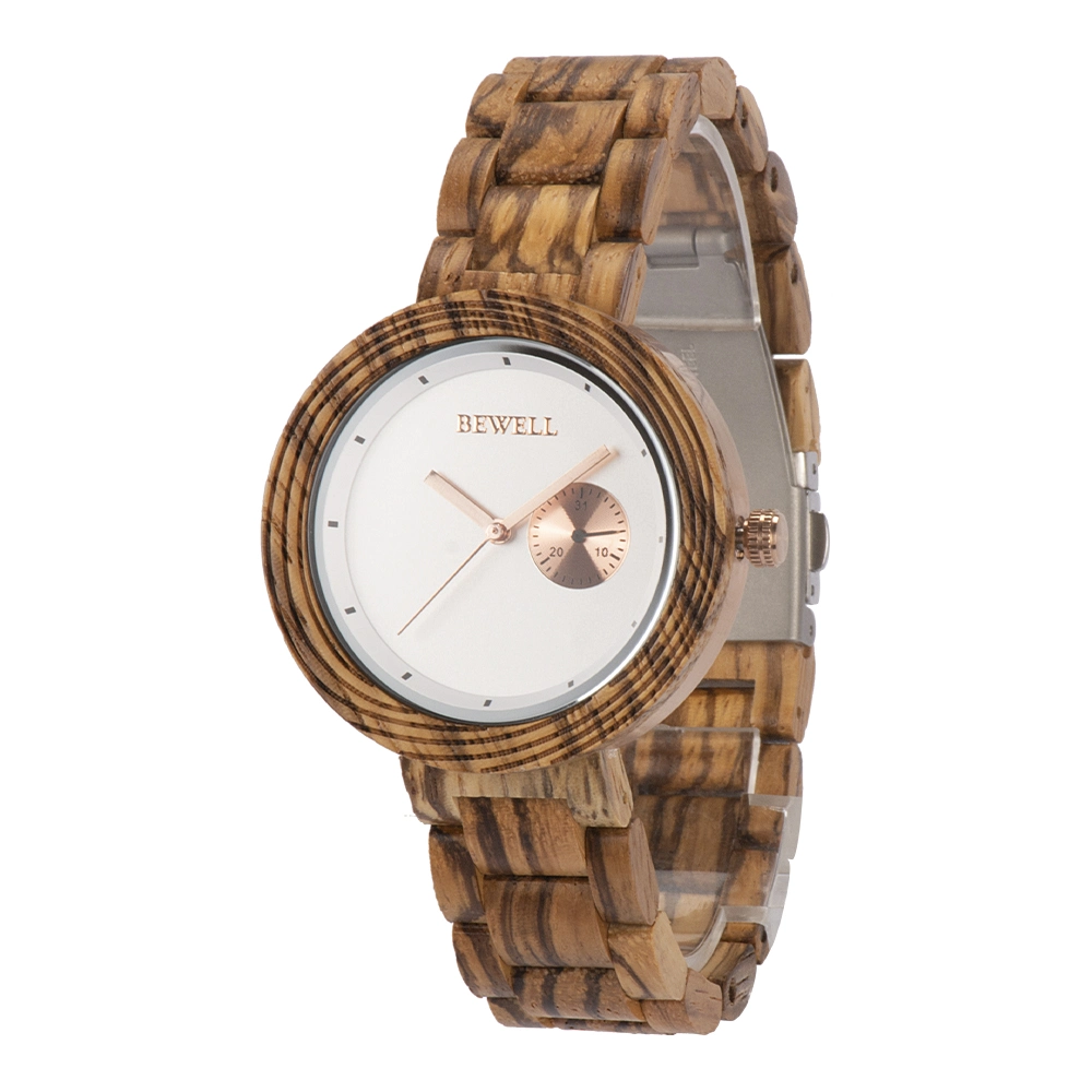 Montre-bracelet artisanal en bois Bewell Logo personnalisé Watch