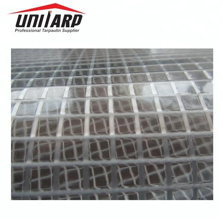 Crytal Clear PVC Mesh Tarp Vinyl Film for Greenhouses and Worksites