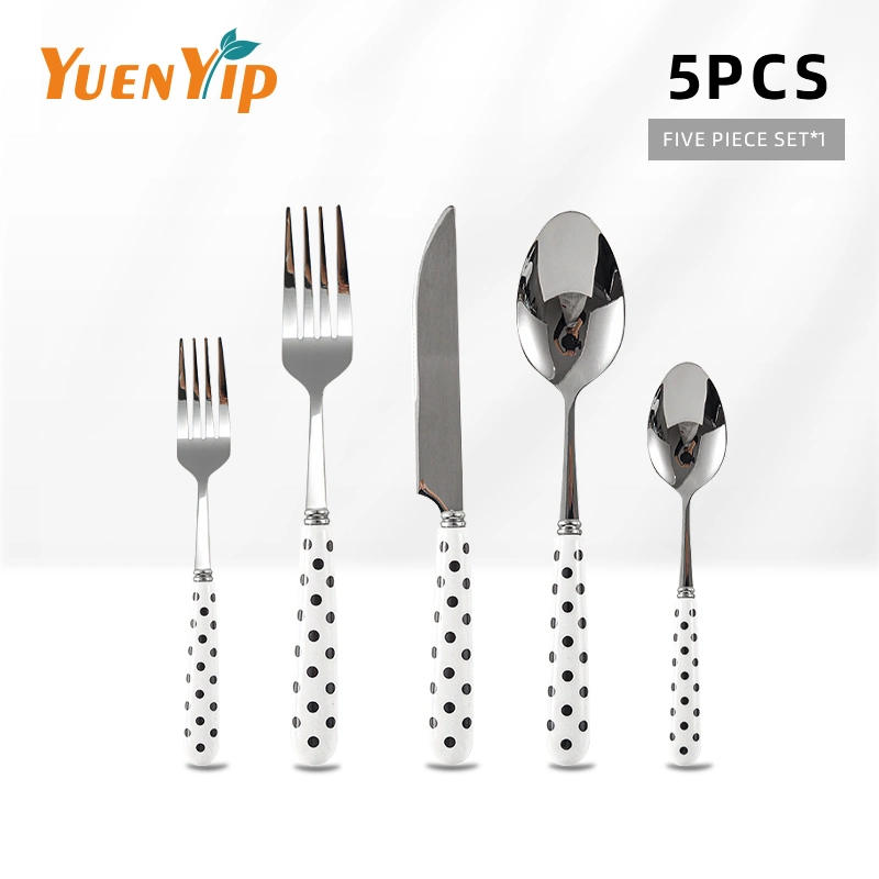 Hepburn Style Kitchen Cutlery Sets Luxury High Quality Stainless Steel Spoon Fork Knife Cutlery Set