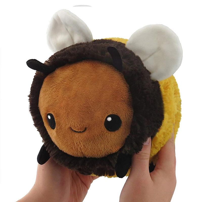 Cute Yellow Stuffed Bee Plush Toy Wholesale Custom Logo Kids Plush Bumble Bee Soft Toy