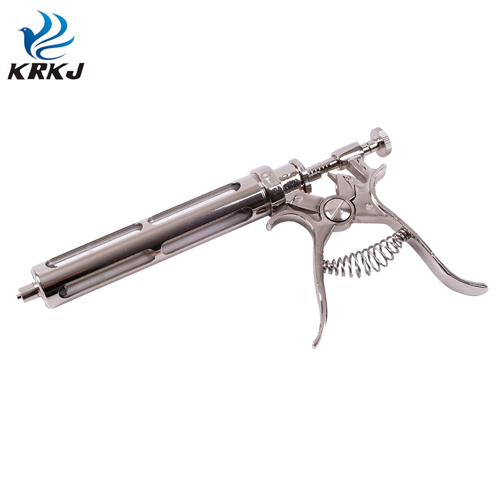 30ml 50ml Full Barrel Material Pistol Continuous Injection Syringe Medical for Big Animal