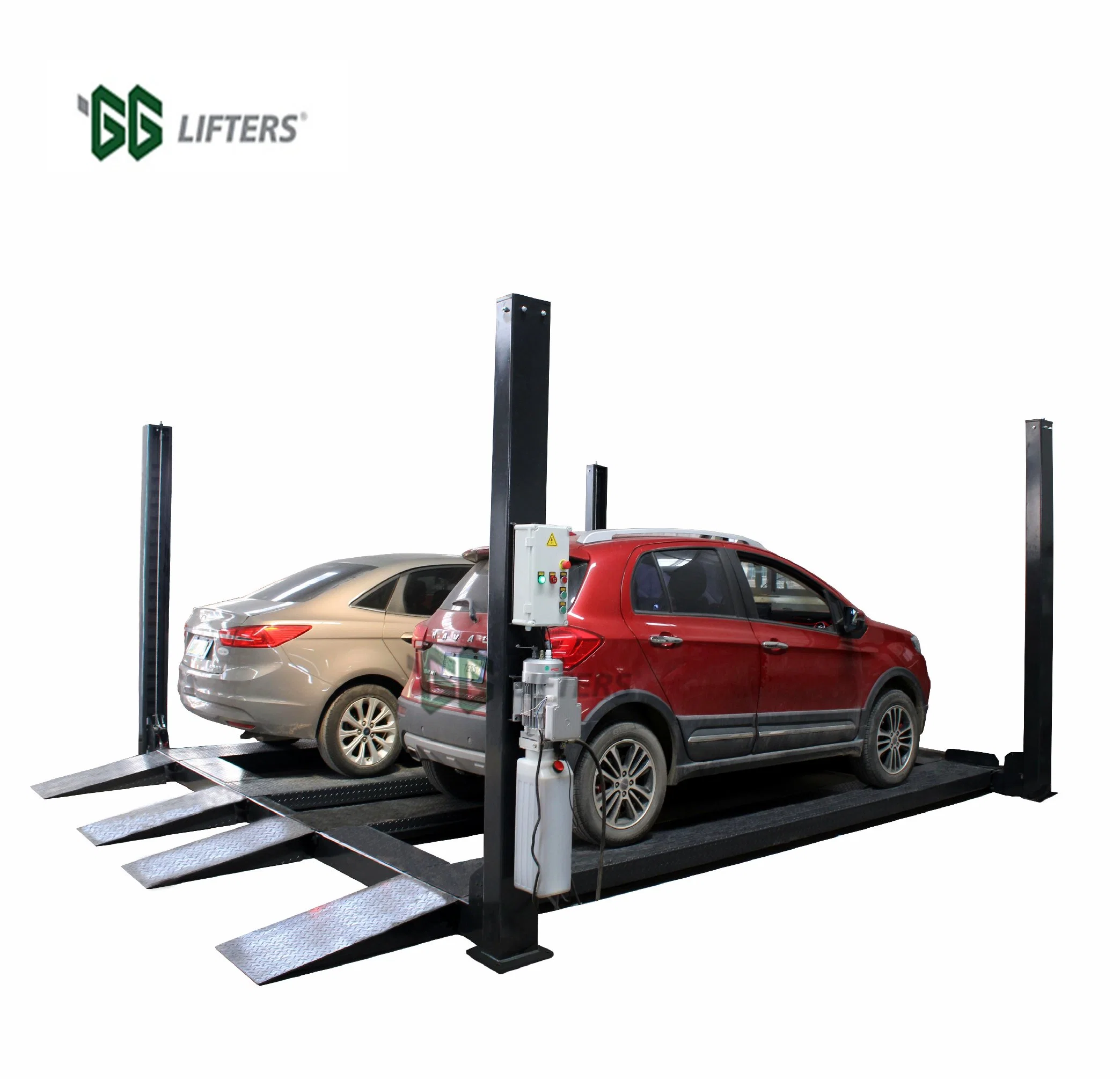 4 tons discount price four post hydrodic car parking lift for sale