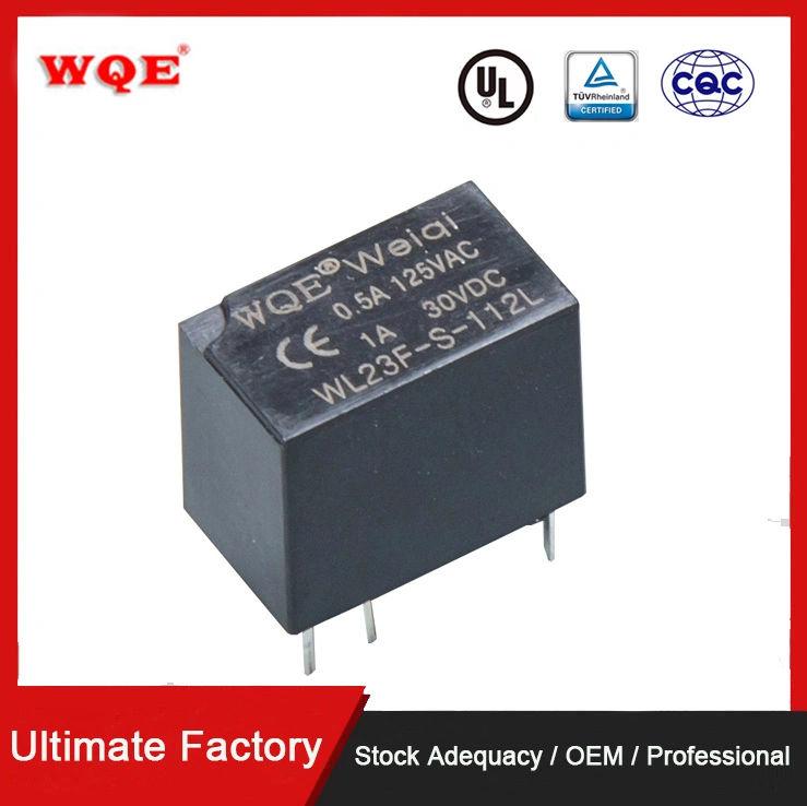 Wl23f Mini Power Relay Communication Relays 0.5A 125VAC 1A 30VDC for Auto Control / Smart Home / Alarm System / Communicate Device