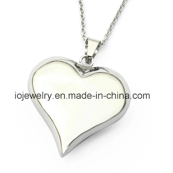 316 Stainless Steel Very Light Hollow Ball Heart Pendant Necklace