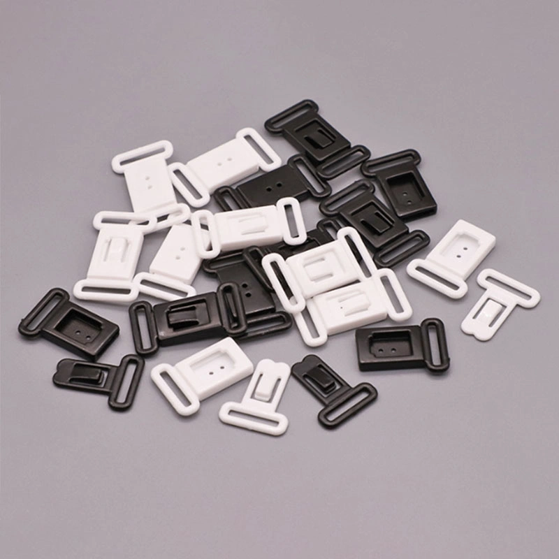 15mm High quality/High cost performance Nylon Plastic Lingerie Clasp Buckle Bra Clips Plastic Bra Front Closure