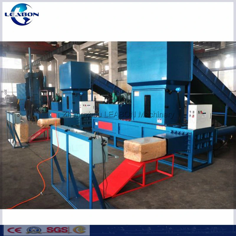 Horizontal Automatic Compression Sawdust Wood Shaving Hydraulic Packing Bagging Machine