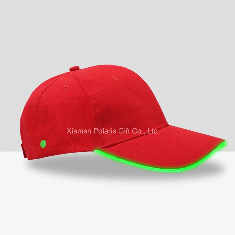 Gorra de béisbol con diseño personalizado de moda con luces LED