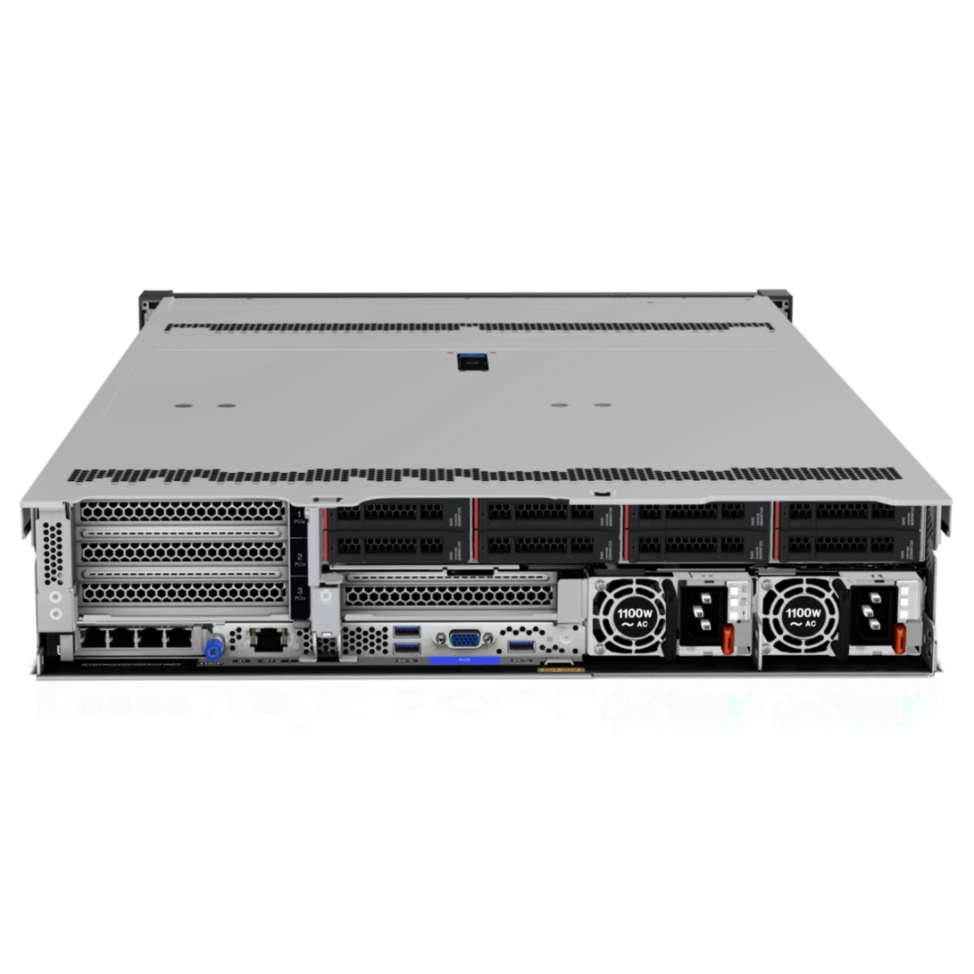 The New Series Lenovo Thinksystem Sr650 V2 Server 2u Rack Supports up to 32 DDR4 Memory Slots for