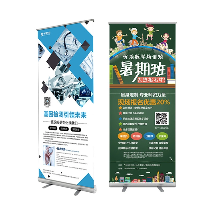 Durable Aluminum Roll up Banner Display Stand for Exhibition Booth Poster Stand