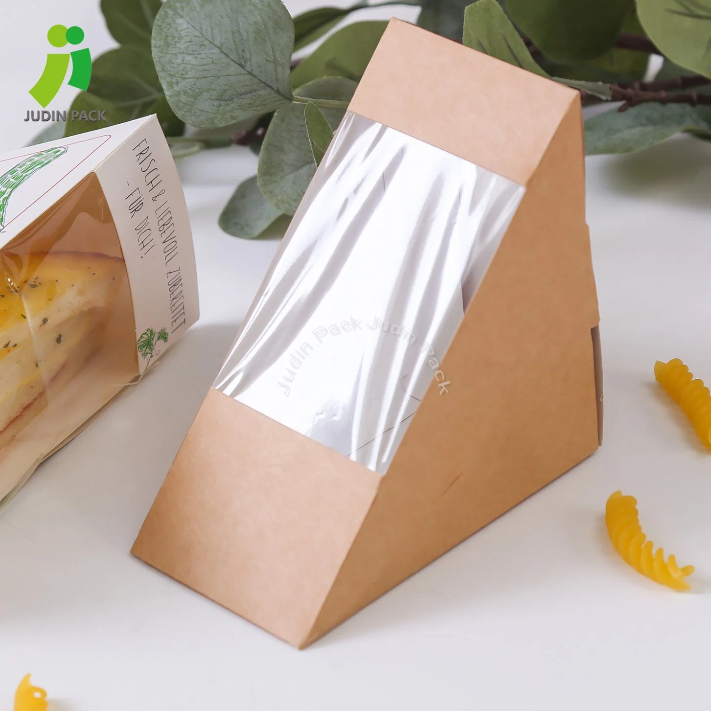 Paper Sandwich Box for Food Store Supermarket Bakery Packaging