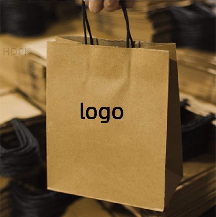 Paper Kraft Wholesale/Supplier Personalized Business Bag White with Handle Bags Hdpk