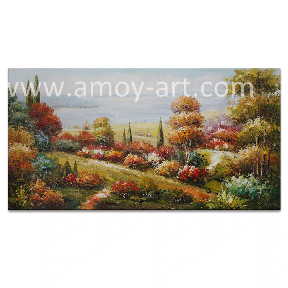 Handmade Flower Field Landscape Oil Paintings From Artists