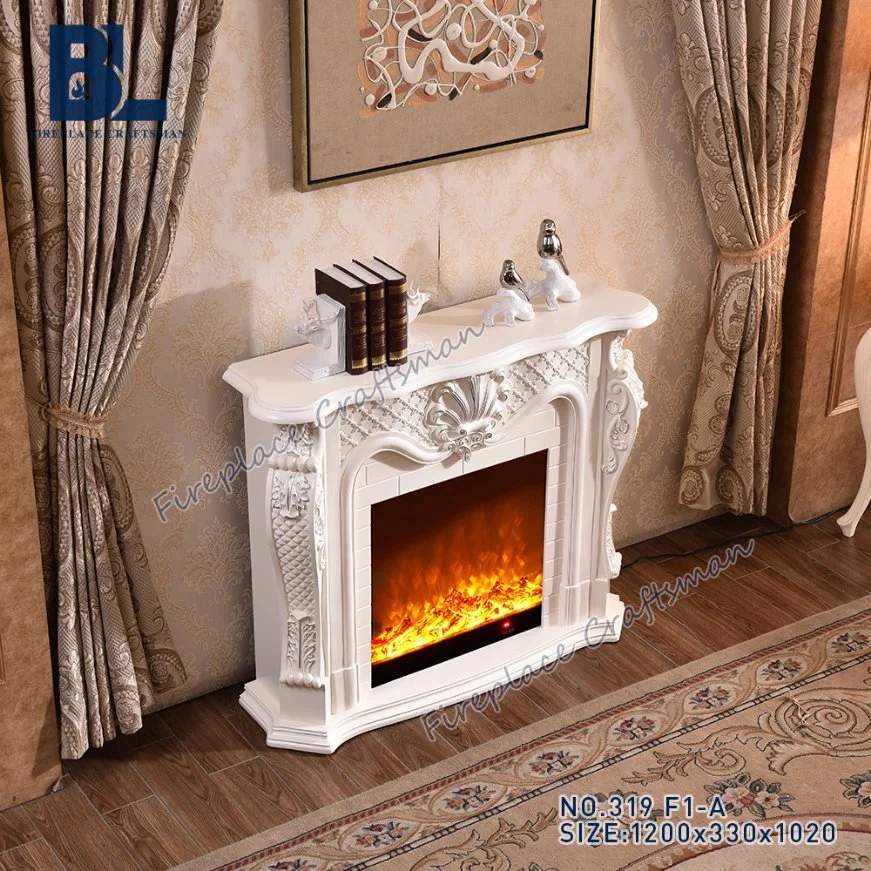 Used for Household and Indoor Electronic Fireplace Insert with Mantel Decorative Fire Fireplace