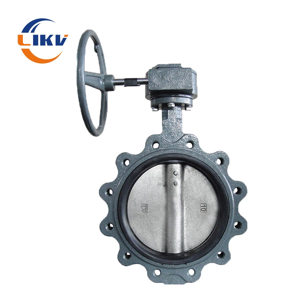 Exhaust Butterfly Valve, 6 Inch Cast Iron Lug Butterfly Valve for Cement