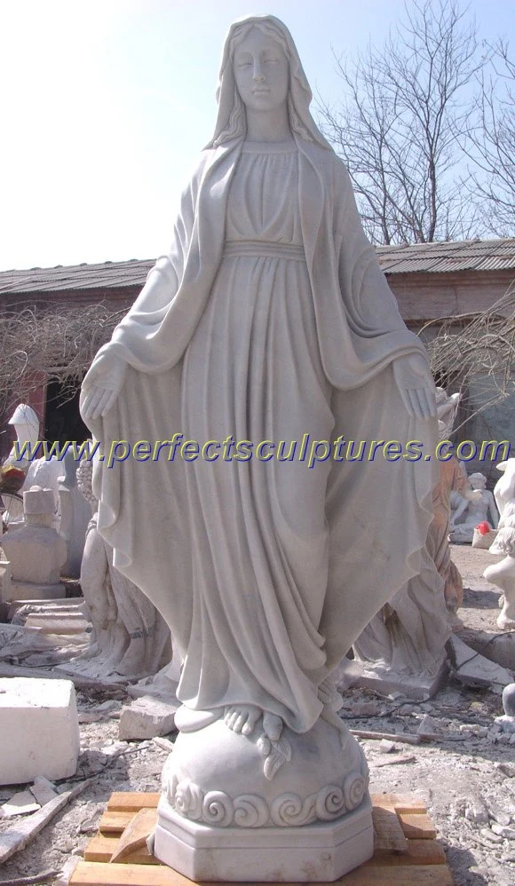 Estátua católica de Cristo tallada a mano en piedra, escultura de Jesús de mármol para iglesia religiosa decorativa en el jardín del hogar (SY-X1212)