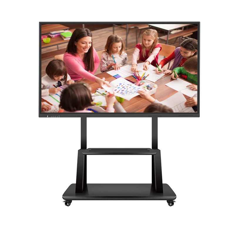 4K de 110 pulgadas multi touch dedo antirreflectante de alta definición en la construcción de la OSP Smart 4K Clase de material educativo SMART Board pizarra blanca para el aula