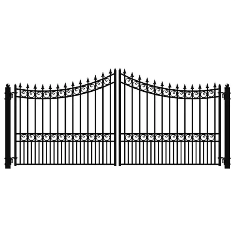 Modern Wrought Iron Arch Garden Gate Design