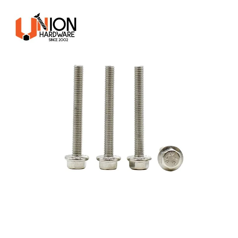 All Size for DIN 6921 Stainless Steel Hex Flange Bolts Full Thread Half Teeth