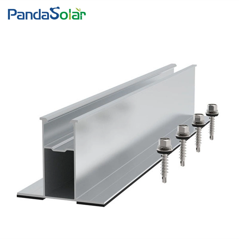 Adaptado de la fábrica de montaje de aluminio Panel Solar de carril corto