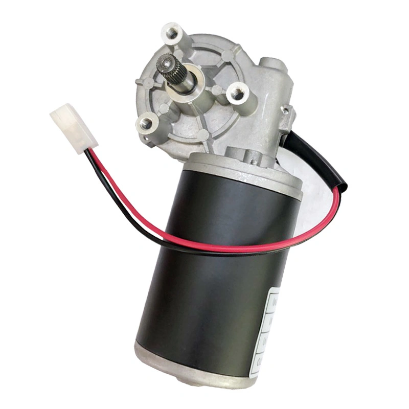 Permanent Magnet 24V 30W DC Gear Motor Low Speed Electric Adjustable Desk Worm Motor