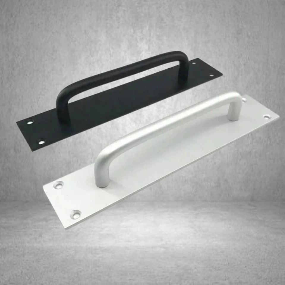 Quality Tempered Glass Pull Stainless Steel S Type Glass Door Handle Furniture Handle