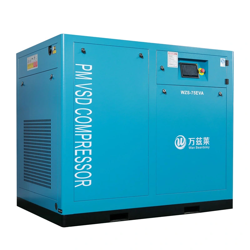 30CH 22kw 8bar 10bar injection d'huile stationnaire entraînement électrique VSD Compresseur d'air à vis rotative VFD avec variateur de fréquence variable