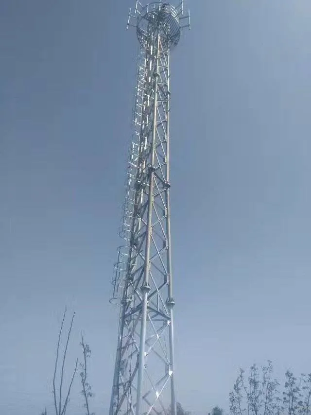 Cuatro patas de acero galvanizado angulares de la torre de comunicaciones