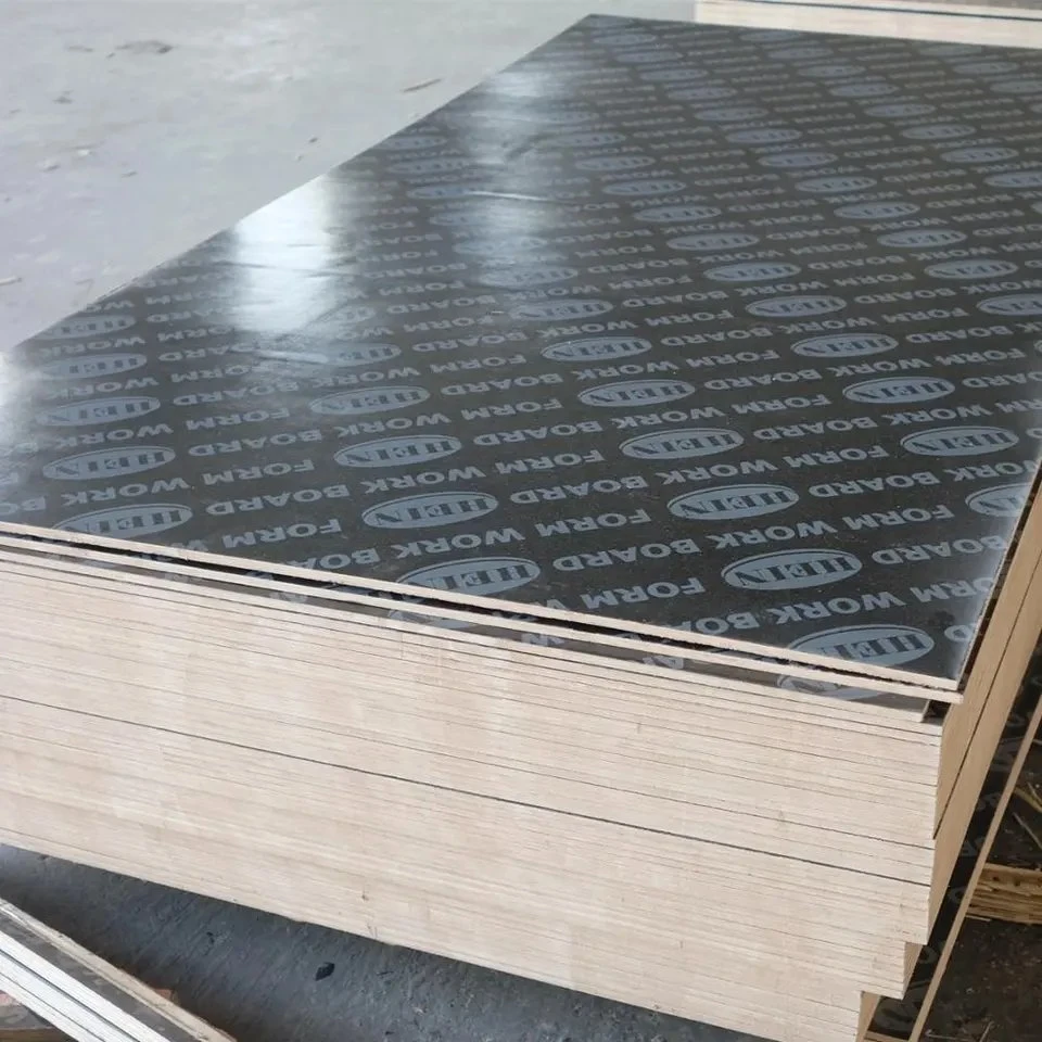 Черный пленочный фанерный водонепроницаемый лист Фуд Строительный материал Для Construction Custom