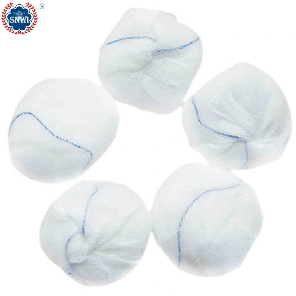 Disposable Medical Supply Products Surgical Sterile Absorbent Cotton Gauze Swab Balls for Hospital