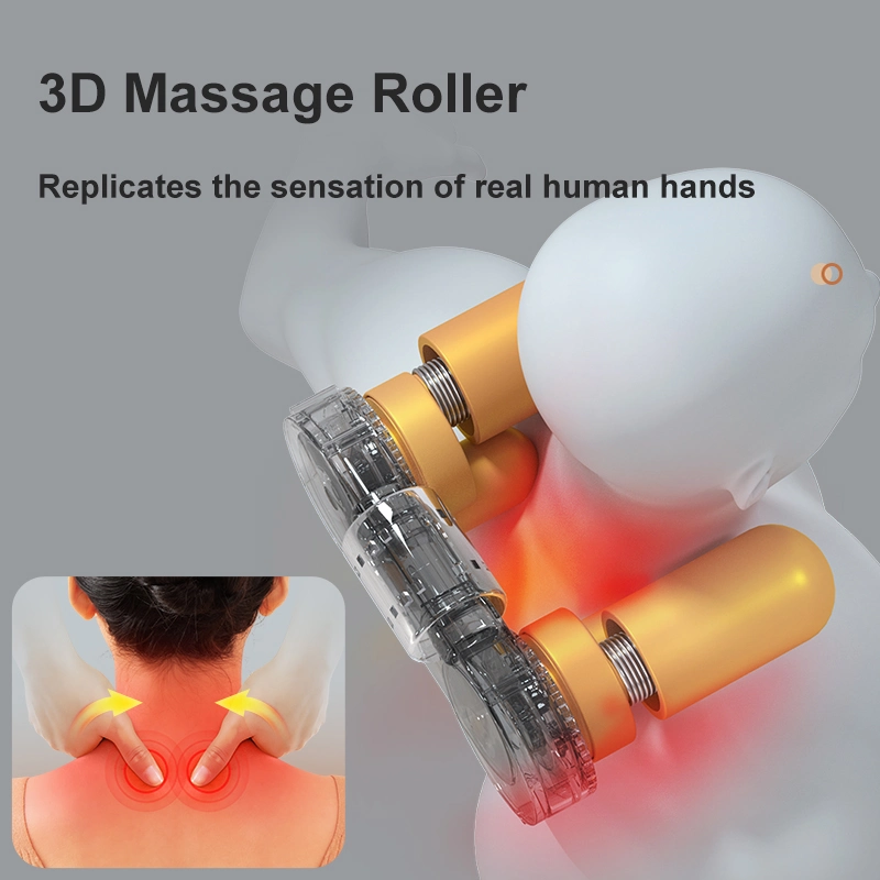 Shiatsu Chauffant Électrique Smart Masseur de Pieds Oreiller de Massage pour le Cou et les Épaules avec Support pour le Dos
