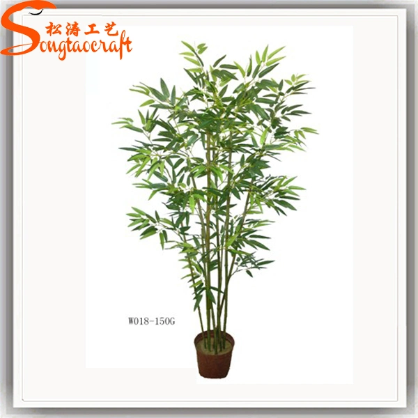 Home Decoration Artificial Plastic Potted Bamboo Tree on Sale