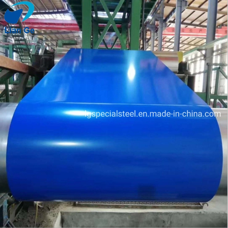 Blue Color Coated Steel Coil Strips Gl Gi PPGI PPGL Galvalume / Galvanized Steel for Sale