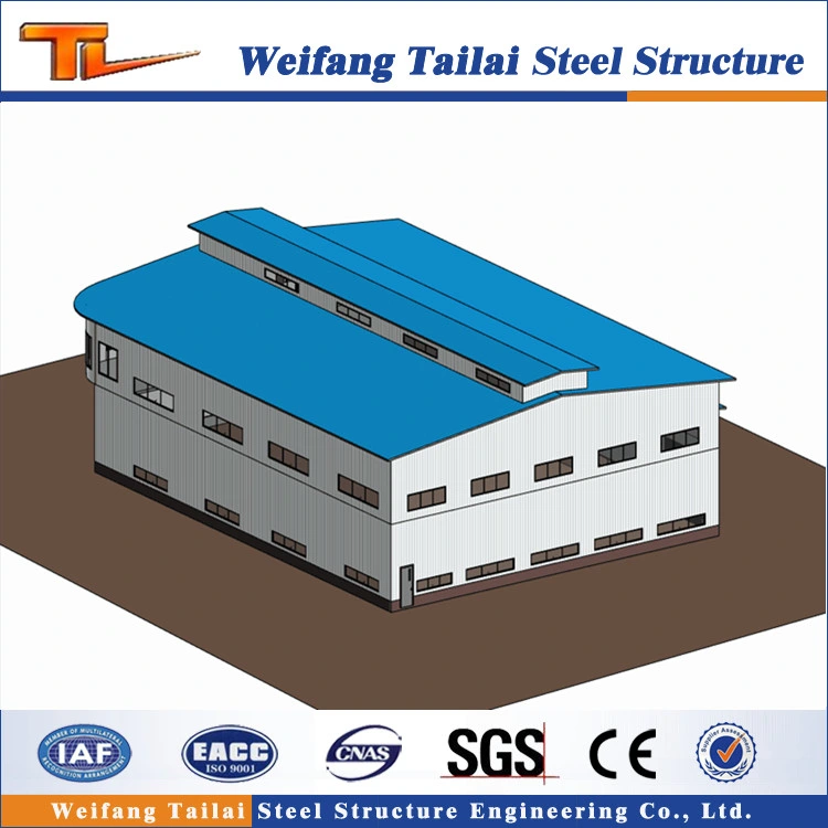 Steel Frame Construction Building Factory Design in Ecuador Prefabricated Warehouse