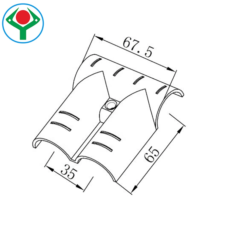 Ysc-19 Superb Production Technology 3 Way Double Pipe Cross Joint Set Small Joints for Production Line and Workbench