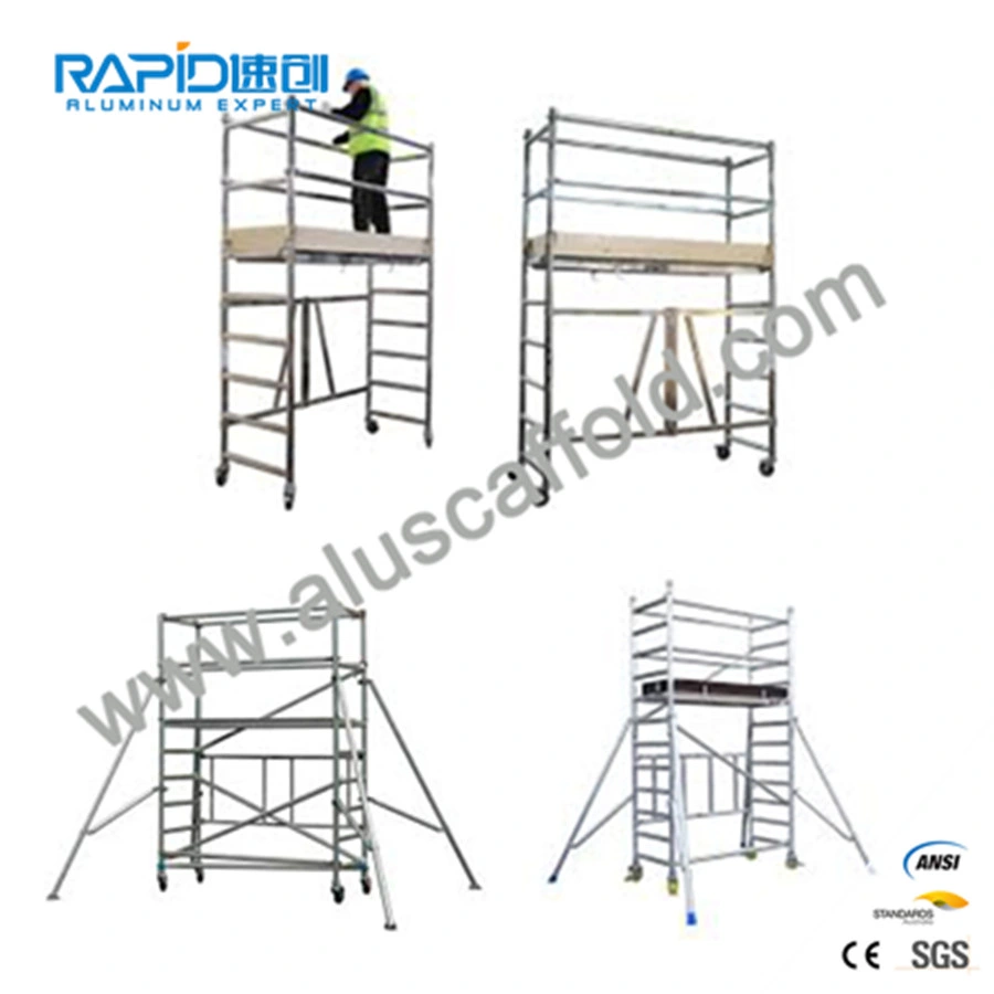 Aluminum Working Power Transmission Scaffold Scaffolding Communication Mobile Tower