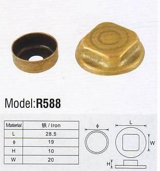 R588 Colorful Hardware Copper Handle