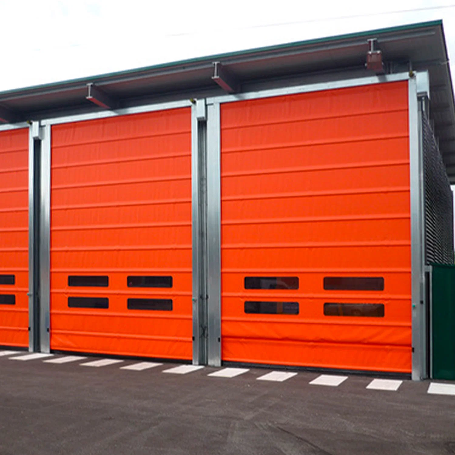 Factory Direct Sale Commercial Fast Roller Shutter Industrial Warehouse Garage Roll up Automatic PVC High Speed Doors