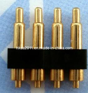High Precision CNC Machining Gold Plated Brass Spring Loaded Test Pogo Pin Connector