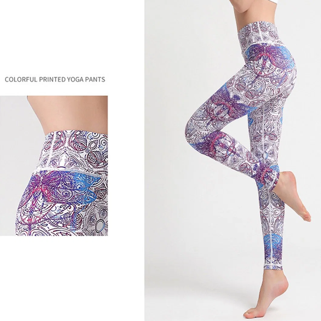 Leggings de sport en gros à la mode Sublimation Sportwear Collants de fitness.