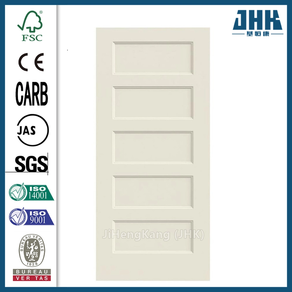 Jhk-Sk05-1 Solid Wood Grain Interior MDF Hollow Whiter Primer Door