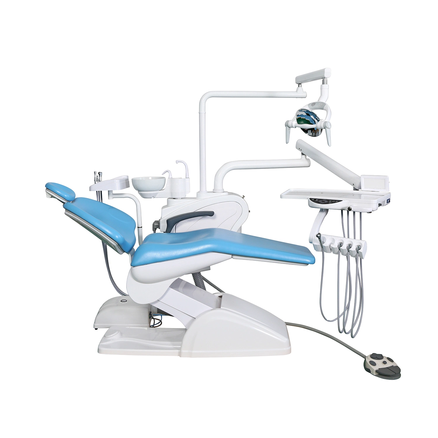 Dental Chair Unit with LED Sensor Light Lamp Dental Handpiece