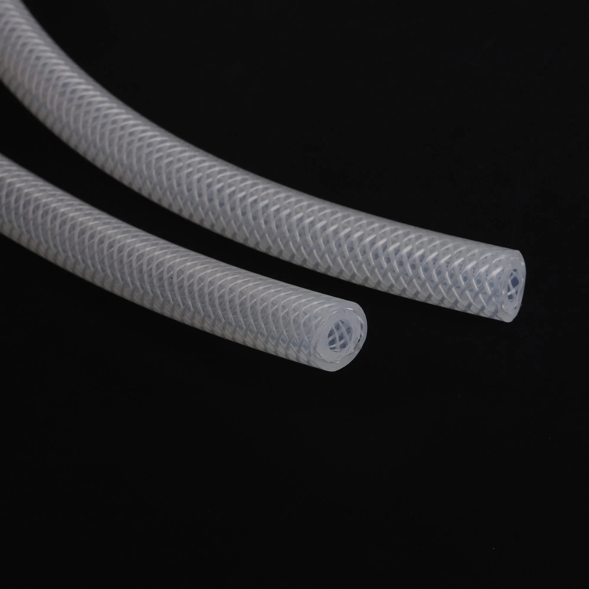 Custom Silicone Braided Hoses High Pressure Resistant Reticulated Reinforced Silicone Tube