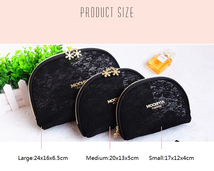 Wholesale/Supplier Travel Case Fashion Lace Bag Mesh Women Custom Cosmetic Bag Storage Makeup