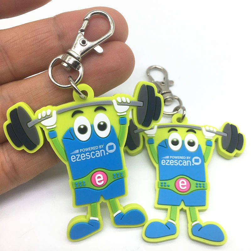 Wholesale/Supplier Custom Plastic PVC Rubber Key Holder Fashion Personalized 3D Logo Letter Keychains Company Travel Souvenir Gift for Promotional Items