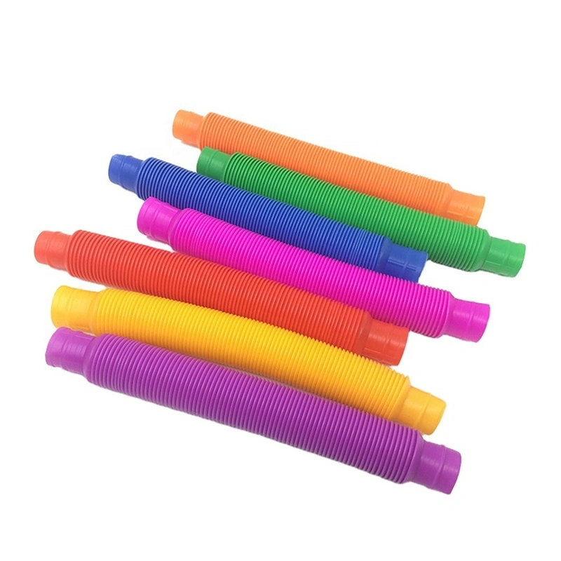 Juguetes divertidos estrés sensorial DIY sensorial Fidget Pop Tubes