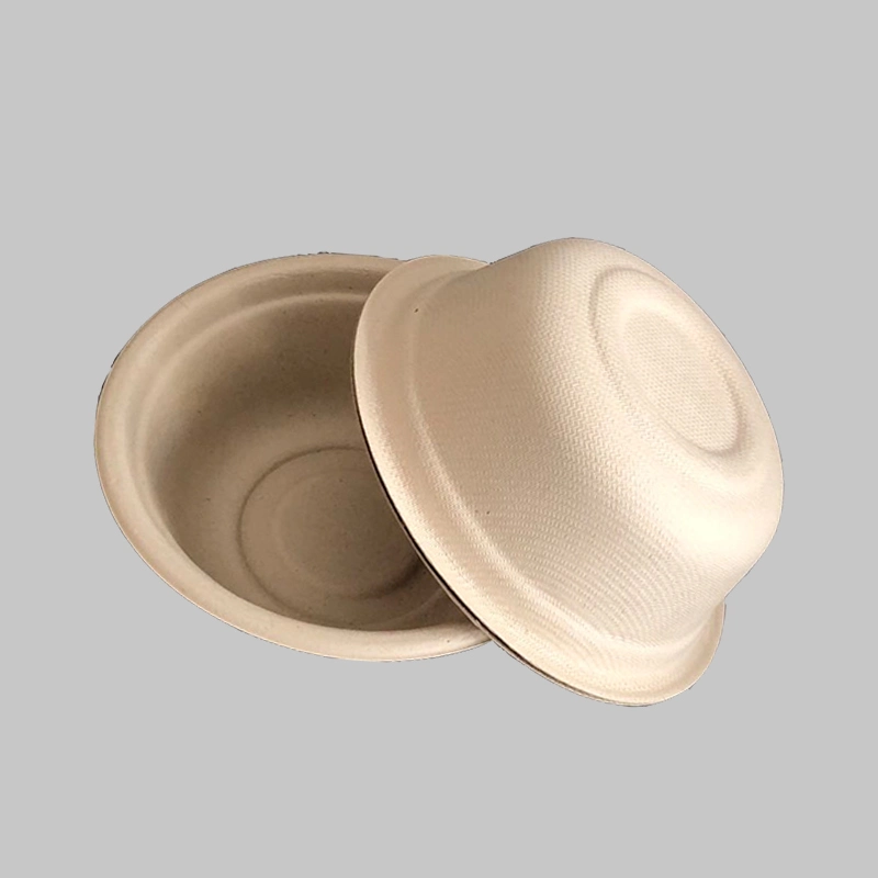 Bamboo Fiber Sugarcane Soup Tomato Sauce Ketchep Biodegradable Disposable Paper Bowl Bagasse Tableware