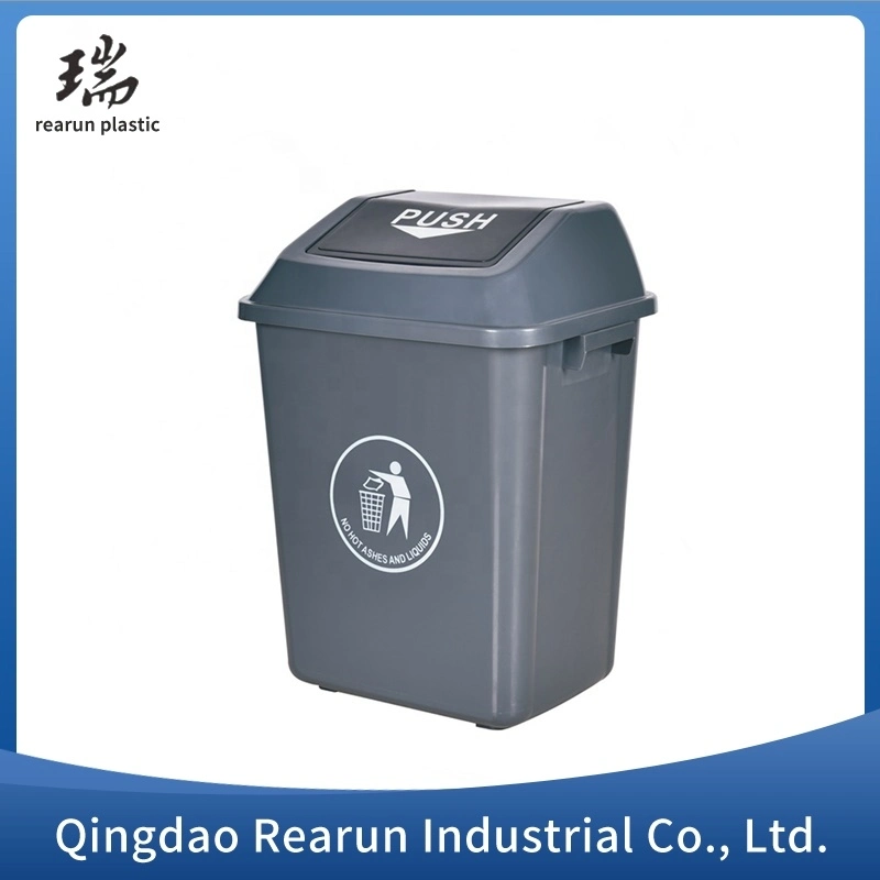 Multiple Color 60L Plastic Waste Basket Trash Can Garbage Bins Made in China