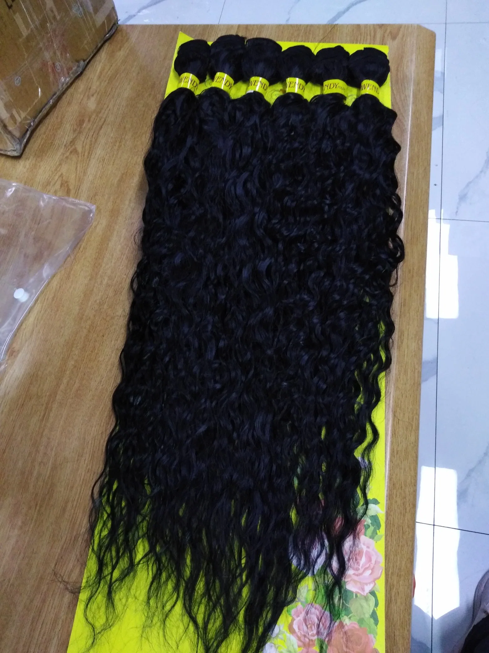 Cachos Ondulados Brasileiros de Cabelo Humano Mink em Pacote de 6X Cabelo Humano.