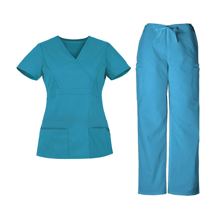 Wholesale/Supplier OEM Professional V Neck Cotton Polyester Scrub Uniform Sets